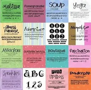 171 Scrap Fonts Various Designers