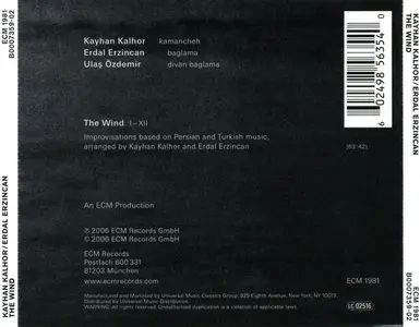 Kayhan Kalhor & Erdal Erzincan - The Wind (2006) {ECM 1981} [Repost]