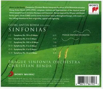 Prague Sinfonia Orchestra, Christian Benda - Georg Anton Benda: Sinfonias: Sinfonias (2016) [Official Digital Download 24/96]