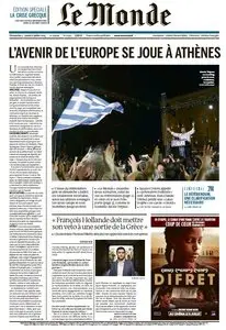 Le Monde du Dimanche 5 et Lundi 6 Juillet 2015