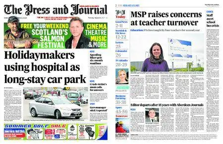 The Press and Journal Highlands and Islands – August 24, 2017