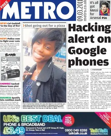 Metro UK 2011.03.09