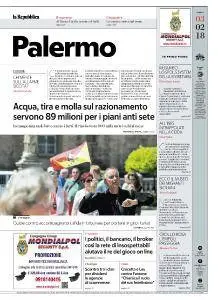 la Repubblica Palermo - 3 Febbraio 2018