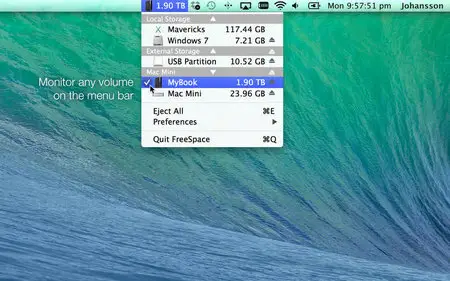 FreeSpace v1.2.6 Mac OS X
