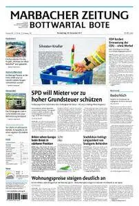 Marbacher Zeitung - 28. Dezember 2017