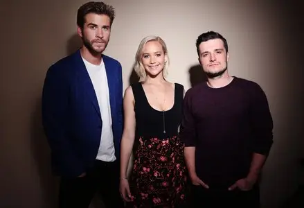 Jennifer Lawrence, Josh Hutcherson and Liam Hemsworth by Dan MacMedan for USA Today November 2015 