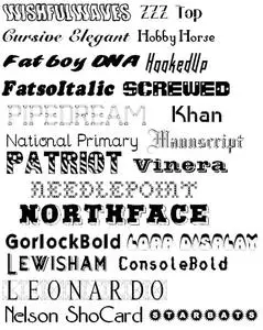 23 True Type Fonts