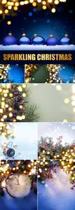Stock Photo - Sparkling Christmas Backgrounds
