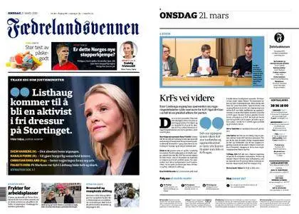 Fædrelandsvennen – 21. mars 2018