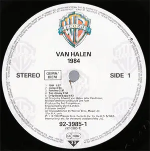 Van Halen - 1984 (Warner 92-3985-1) (GER 19__, 1983) (Vinyl 24-96 & 16-44.1)