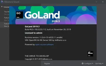 JetBrains GoLand 2019.3