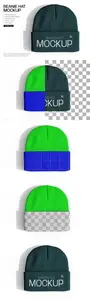 Stylish Beanie Hat Mockup