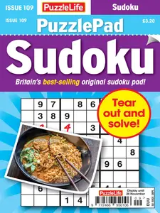 PuzzleLife PuzzlePad Sudoku - Issue 109 2024