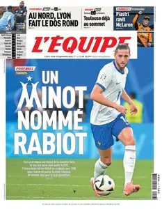 L’equipe du Lundi 16 Septembre 2024