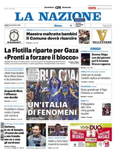 La Nazione Siena - 29 Settembre 2025