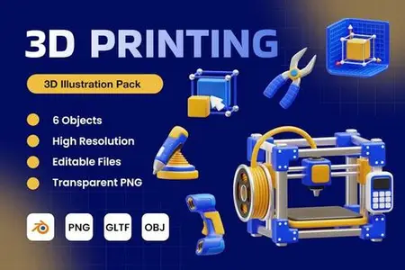 3D Printing 3D Icons G66PJ4Q