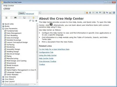 PTC Creo 2.0 M100 with Help Center