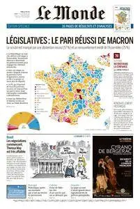 Le Monde du Mardi 20 Juin 2017