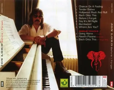 Jon Lord - Before I Forget (1982) {2012 EMI Remaster}