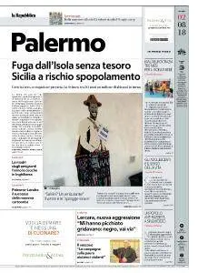 la Repubblica Palermo - 2 Agosto 2018