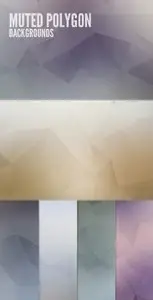 Matted Abstract Polygon Backrounds