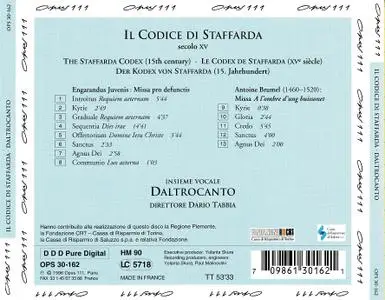 Dario Tabbia, Insieme Vocale Daltrocanto - Il Codice di Staffarda (1996)