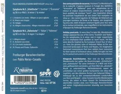Freiburger Barockorchester, Pablo Heras-Casado - Felix Mendelssohn: Symphonies Nos. 3 & 4 (2016)