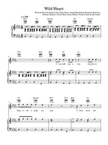 Wild heart - The Vamps (Piano-Vocal-Guitar (Piano Accompaniment))