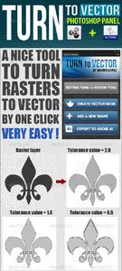 Graphicriver - Turn To Vector Photoshop Panel + Actions
