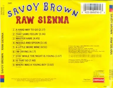 Savoy Brown - Raw Sienna (1970) {1990, Reissue}