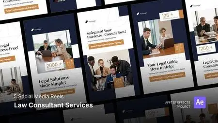 Social Media Reels - Law Consultant Services After Effects Template 47671210
