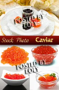 Red caviar - Stock Photo
