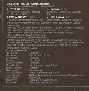 Gil Evans - The British Orchestra (1983) {Mole Jazz MOLE8}