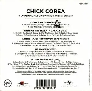 Chick Corea - 5 Original Albums (2016) {5CD Box Set, Remastered}