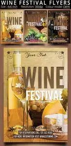 CreativeMarket - Wine Festival Flyers