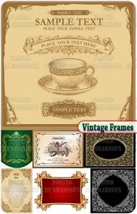 Stock Vector - Vintage Frames