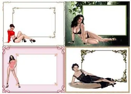 Girls Frames for Photoshop