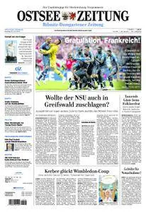 Ostsee Zeitung Ribnitz-Damgarten - 16. Juli 2018