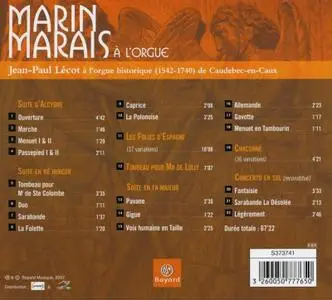 Jean-Paul Lécot - Marin Marais À l'Orgue (2007)