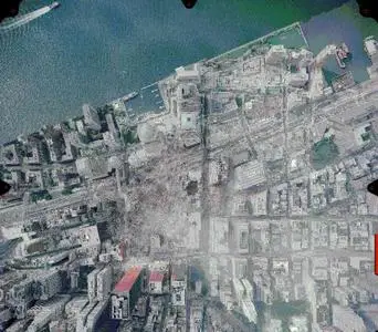 New York Satellite Photo After Attacks (World Trade Center 911 September 11 Attack On America) (9372 x 9372).JPG