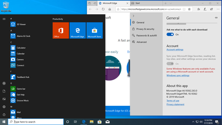 Windows 10 version 1903 Build 18362.263
