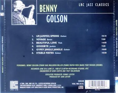 Benny Golson - Up, Jumped, Spring (1990) {Lester Recording Catalog 20040 rel 2002}
