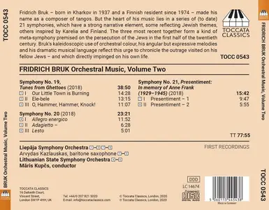 Māris Kupčs, Liepāja Symphony Orchestra, Lithuanian State Symphony Orchestra - Fridrich Bruk: Orchestral Music, Volume 2 (2020)