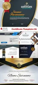 Vectors - Certificate Templates 89