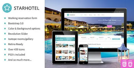 ThemeForest - Starhotel v1.0 - Responsive Hotel Booking Template