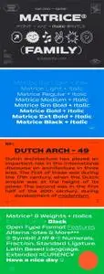 Matrice Font Family