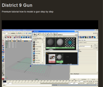 CG What - District 9 Gun Modeling in Maya (MP4 Tutorials)