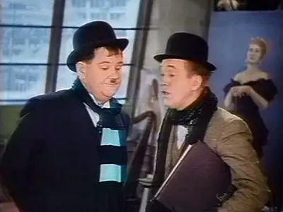 LAUREL & HARDY: The Fixer Uppers (1935) - colored -