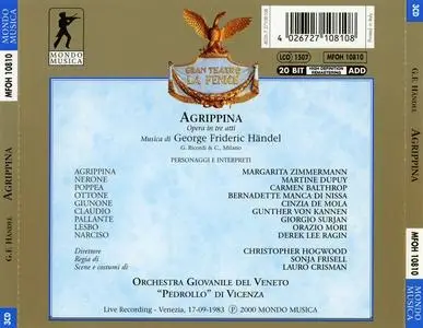 Christopher Hogwood, Orchestra Giovanile di Venezia - George Frideric Handel: Agrippina (2000)