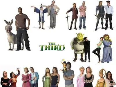 Shrek 3 Actors and Their Characters Wallpapers